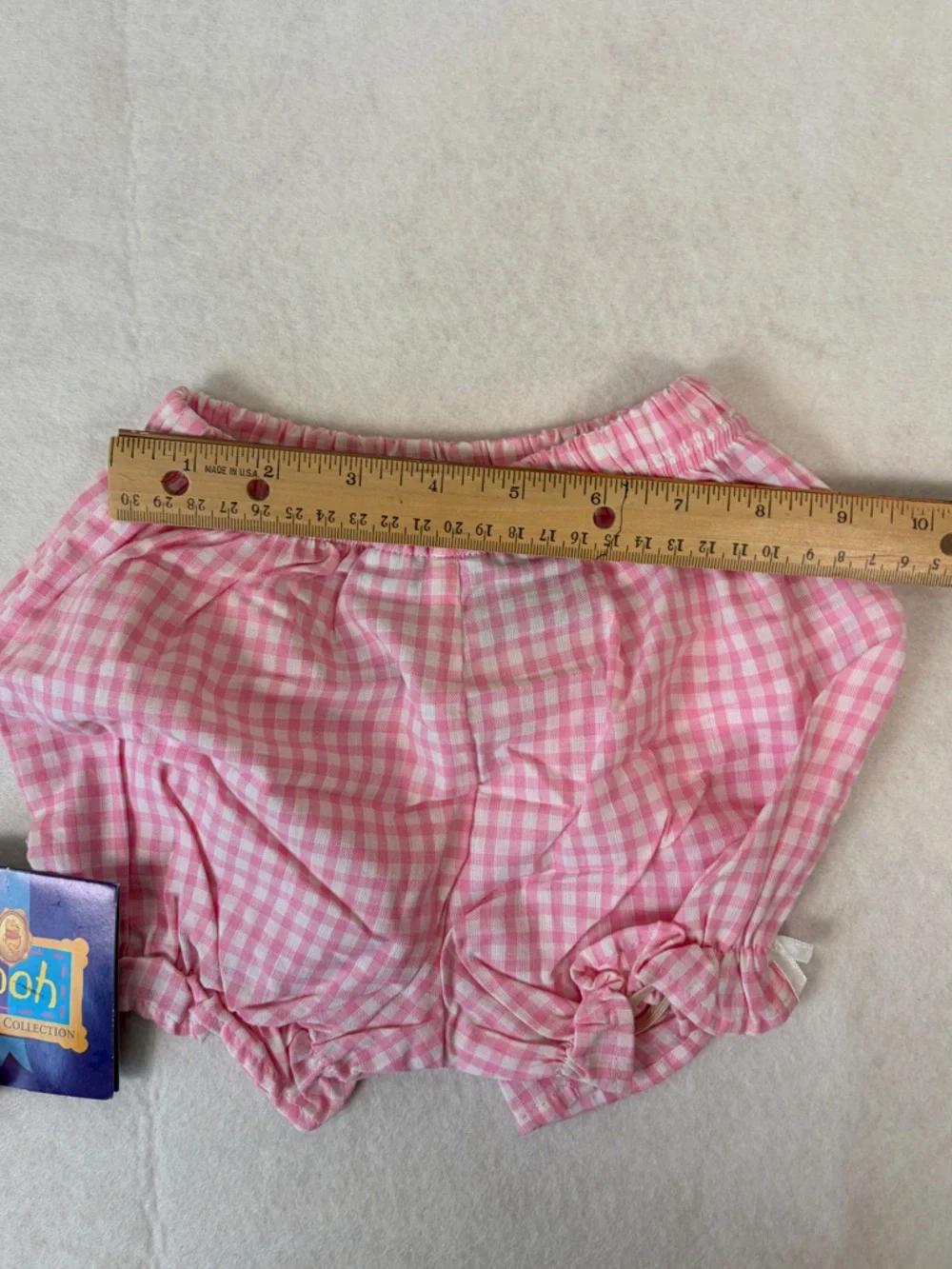 VTG NWT Winnie The Pooh Collection Top Peter Pan Collar Apron Dress Bloomers Set